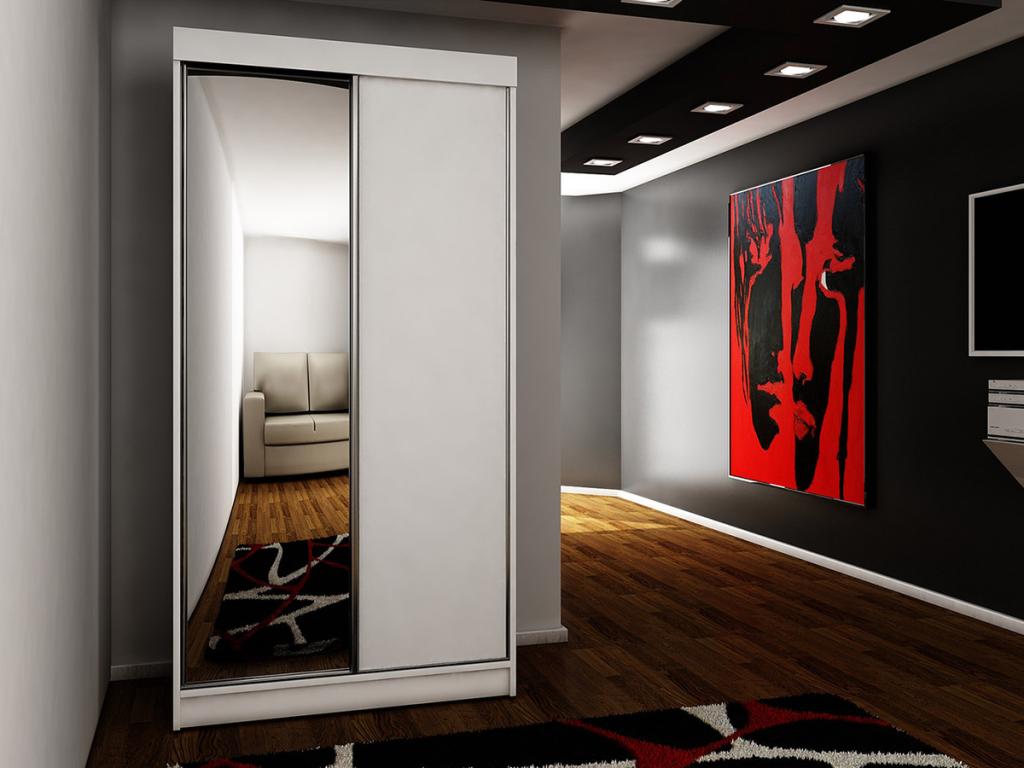 White Wardrobe, 200 x 100 x 62 cm