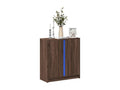 Brown Engineered Wood Sideboard, 77 x 34 x 85 cm