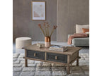 Gray Pine Wood Coffee Table