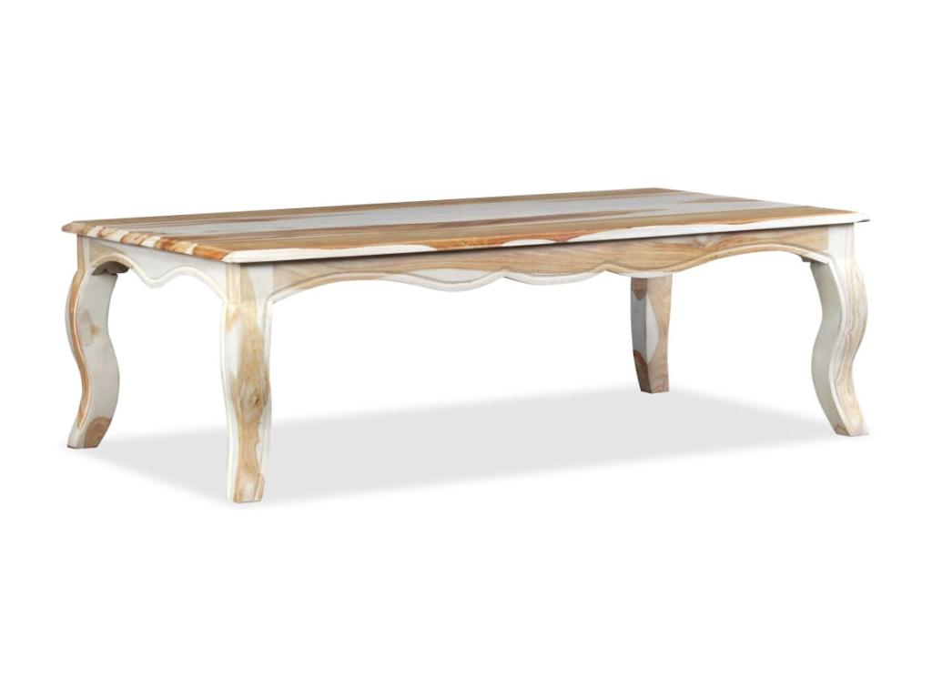 Brown Solid Wood Coffee Table, 110 x 60 x 35 cm