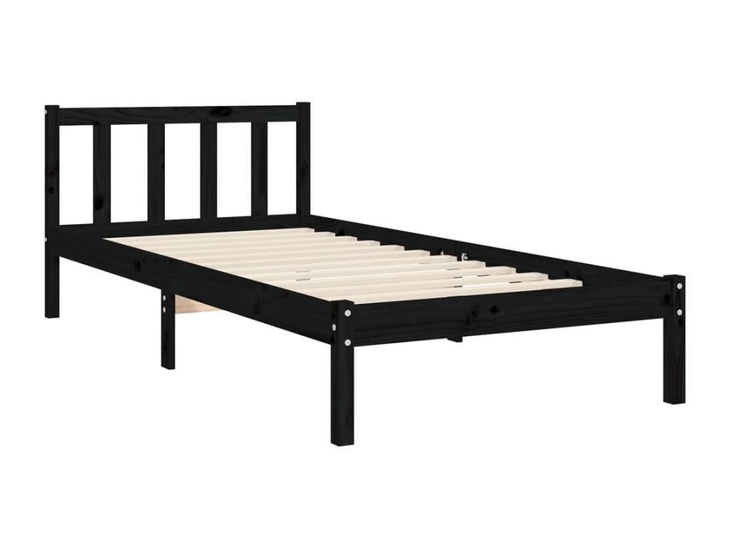 Black Solid Wood Mattress, 100 x 200 cm