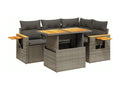 Gray Woven Resin Wicker Outdoor Furniture Set - dlz1766585619892