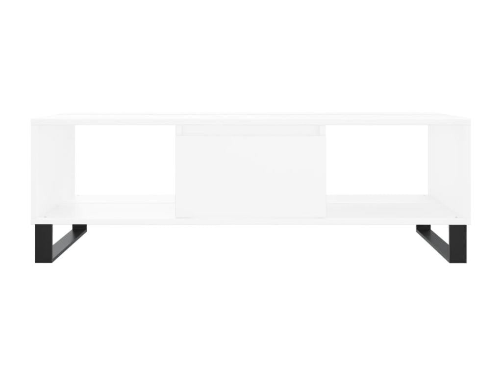 White Engineered Wood Coffee Table, 104 x 60 x 35 cm