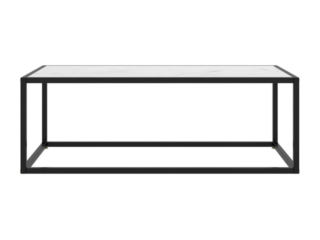 Black Glass Coffee Table, 100 x 50 x 35 cm