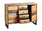 Black Solid Wood Sideboard