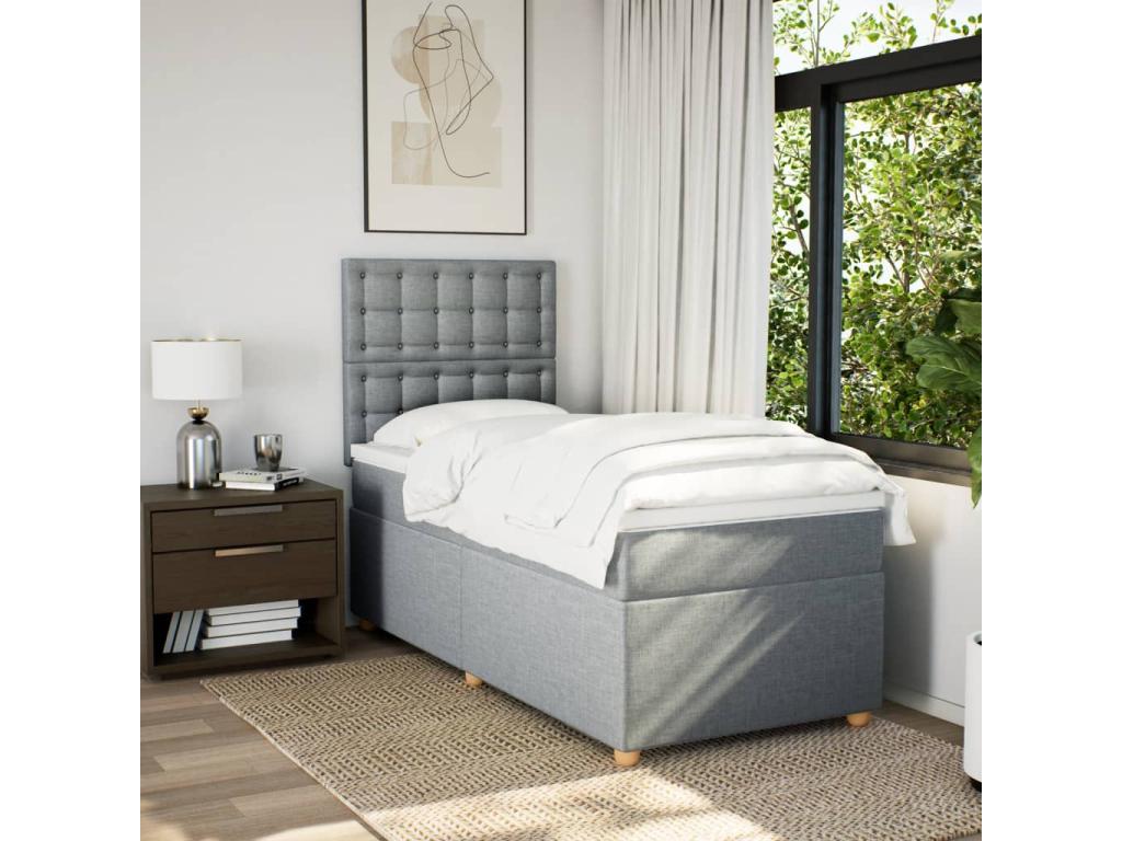 Gray Fabric Mattress, 100 x 200 cm