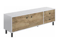 Brown Oak Wood TV Stand, 52 x 160 x 40 cm