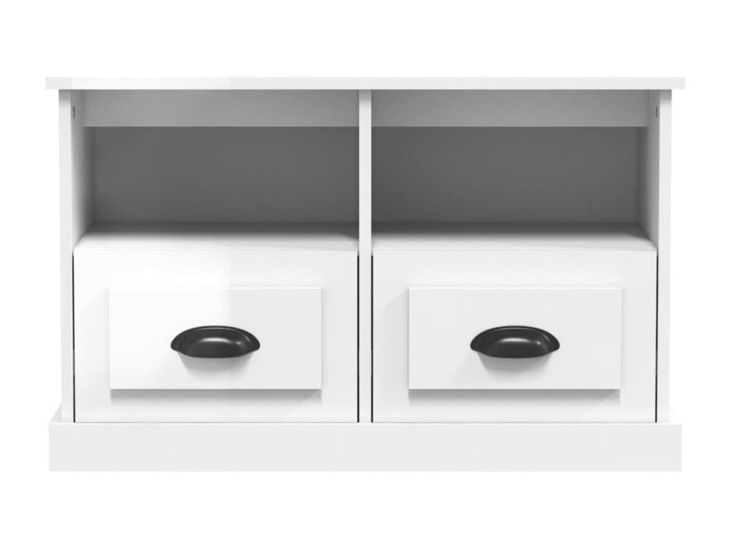 White Engineered Wood TV Stand, 80 x 35 x 50 cm