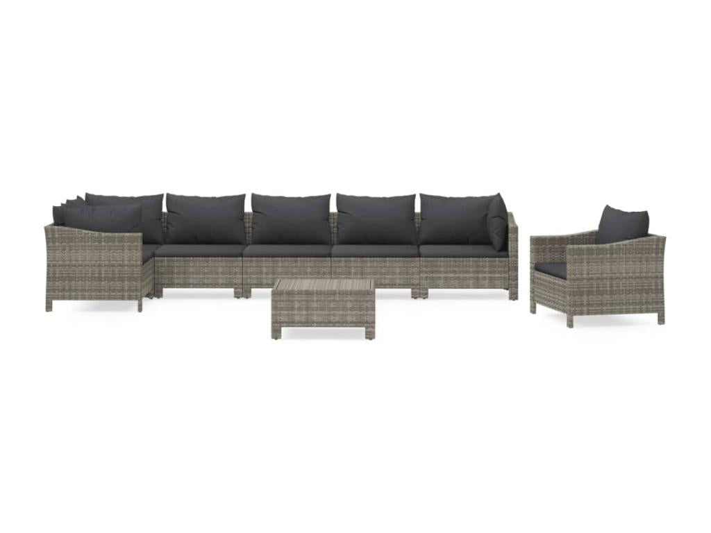 Gray Woven Resin Wicker Outdoor Furniture Set - dlz1766585587467