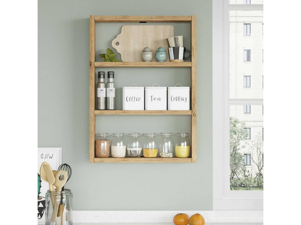 Beige Oak Wood Shelf