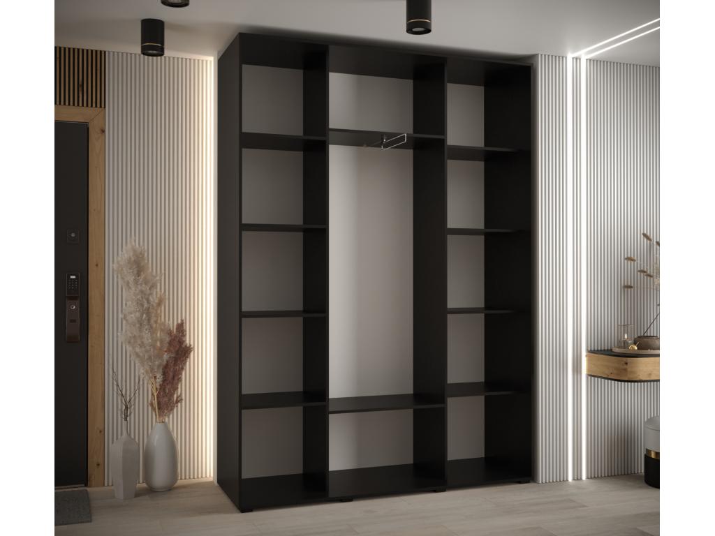 Black Wardrobe, 170 x 45 x 235.2 cm