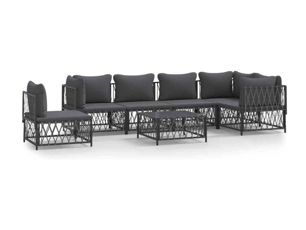 Anthracite Outdoor Furniture Set - dlz1766585578036