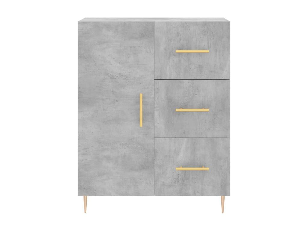Gray Engineered Wood Sideboard, 69.5 x 34 x 90 cm