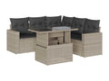 Gray Woven Resin Wicker Outdoor Furniture Set - dlz1766585891264