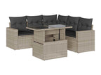 Gray Woven Resin Wicker Outdoor Furniture Set - dlz1766585891264