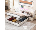 Beige Bed, 160 x 200 cm - dlz1766586004006