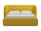 Yellow Fabric Bed, 180 x 200 cm