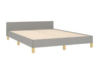 Gray Bed Frame, 140 x 200 cm