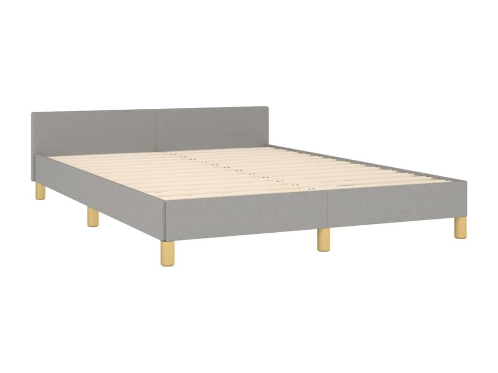Gray Bed Frame, 140 x 200 cm