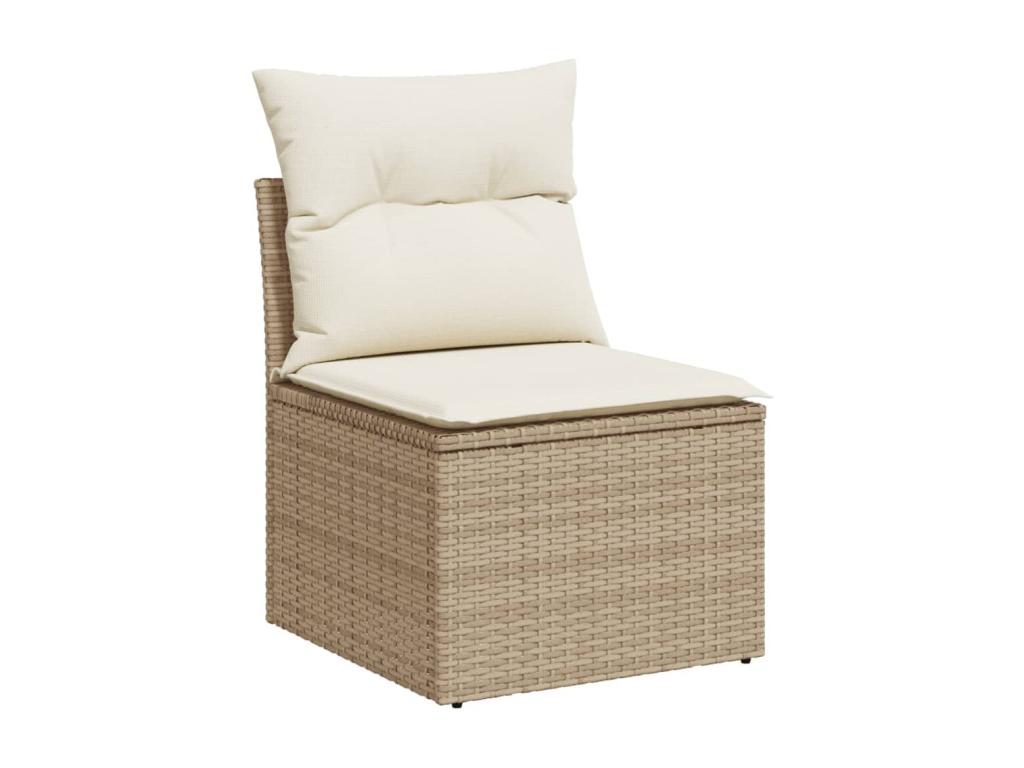 Beige Woven Resin Wicker Outdoor Furniture Set - dlz1766585794316