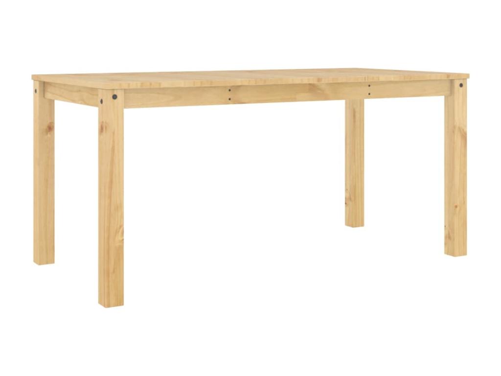 Brown Solid Wood Dining Table, 160 x 80 x 75 cm