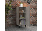 Gray Engineered Wood Sideboard, 34.5 x 34 x 90 cm