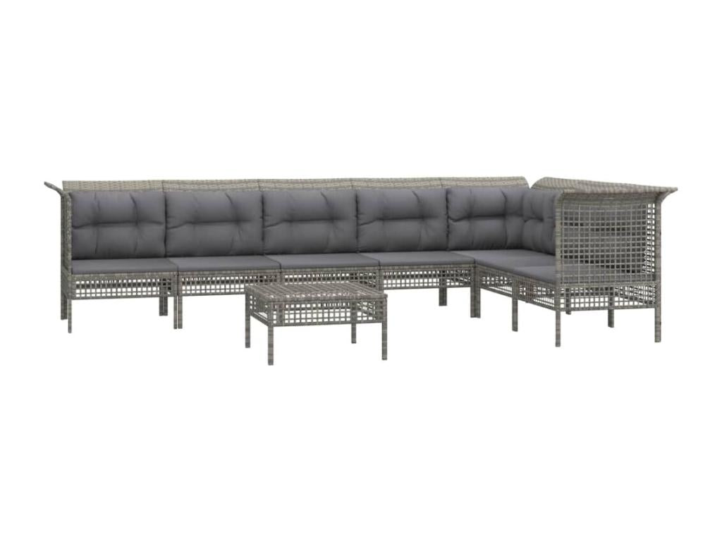 Gray Woven Resin Wicker Outdoor Furniture Set - dlz1766585568394