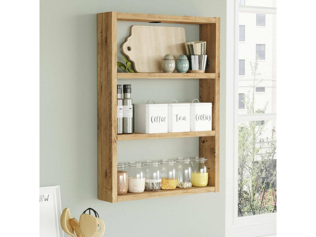 Beige Oak Wood Shelf