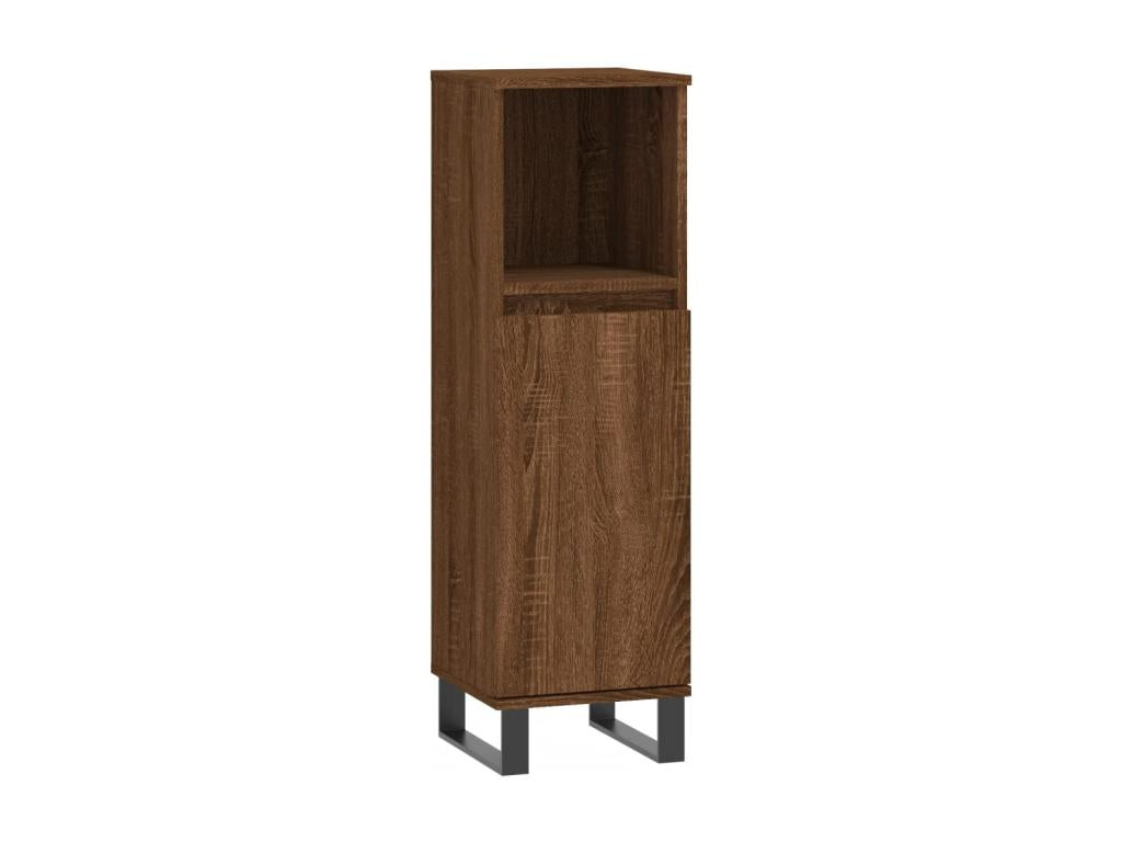 Brown Oak Wood Wardrobe