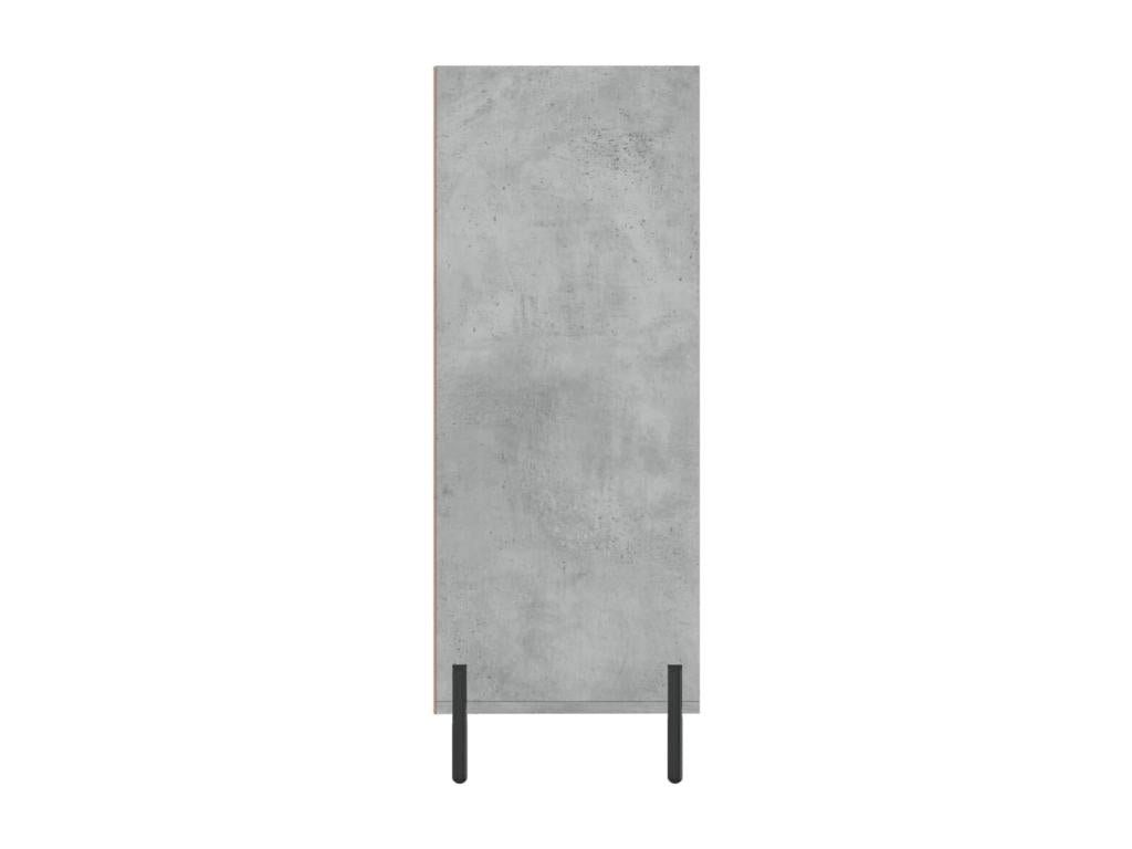 Gray Engineered Wood Wardrobe, 69.5 x 32.5 x 90 cm