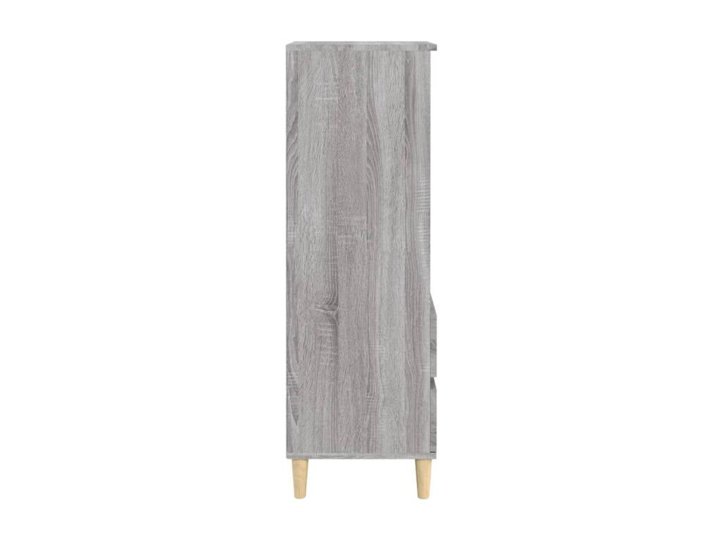 Gray Engineered Wood Sideboard, 40 x 36 x 110 cm