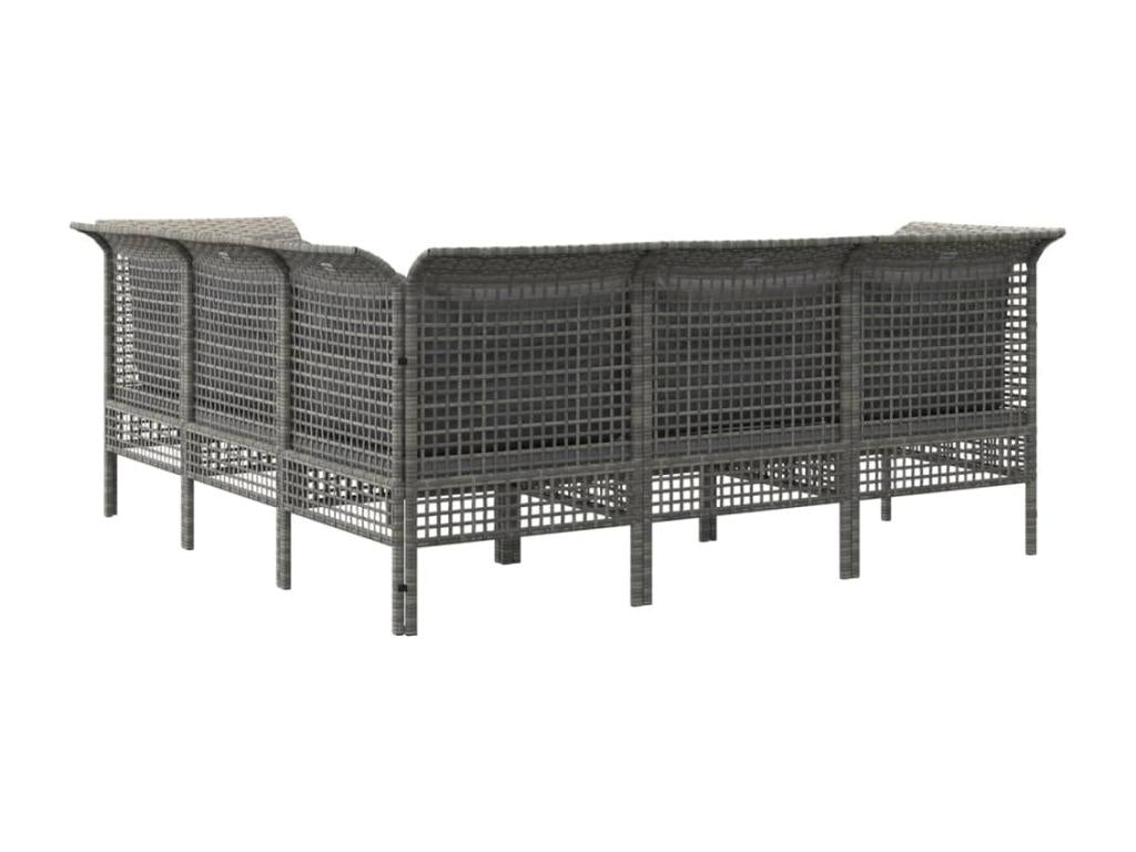 Gray Woven Resin Wicker Outdoor Furniture Set - dlz1766585500822