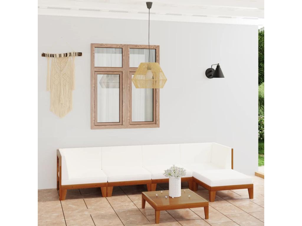 White Outdoor Furniture Set