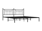 Black Metal Bed Frame, 193 x 203 cm
