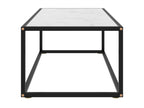 Black Glass Coffee Table, 100 x 50 x 35 cm