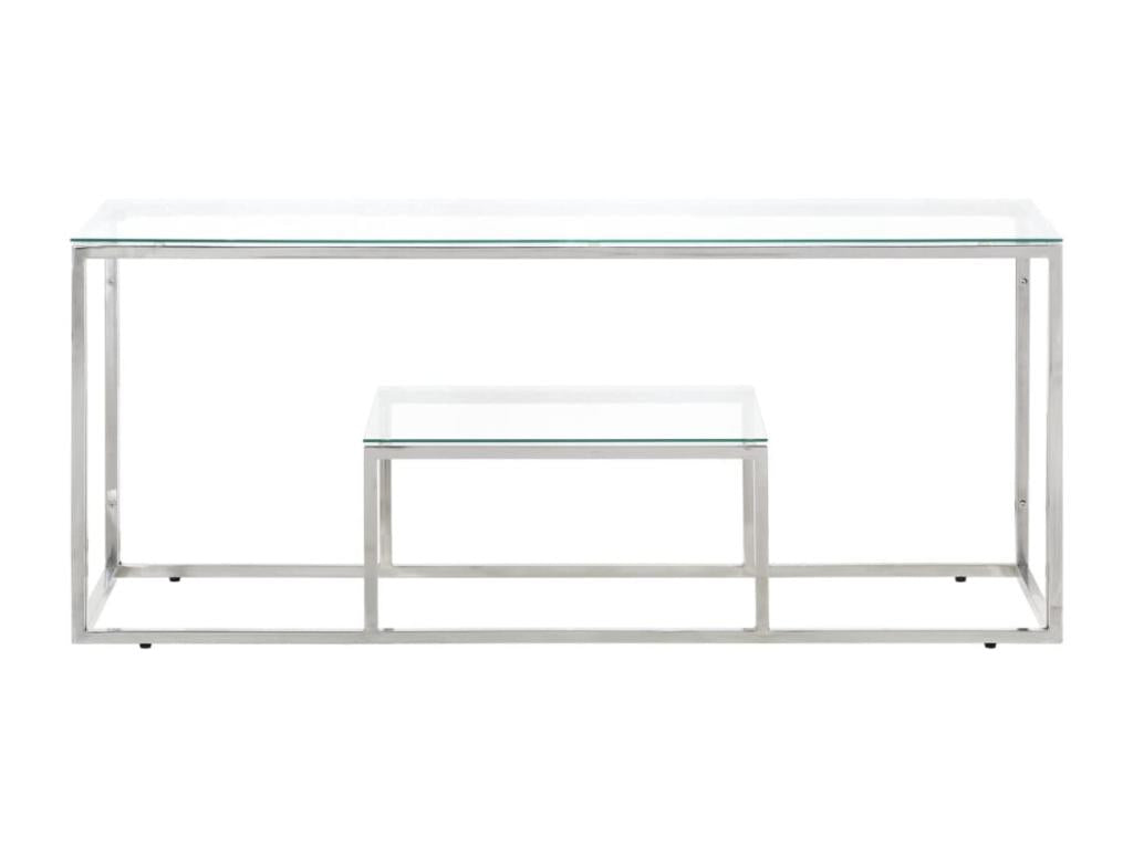 Gray Glass Coffee Table