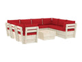 Red Outdoor Furniture Set