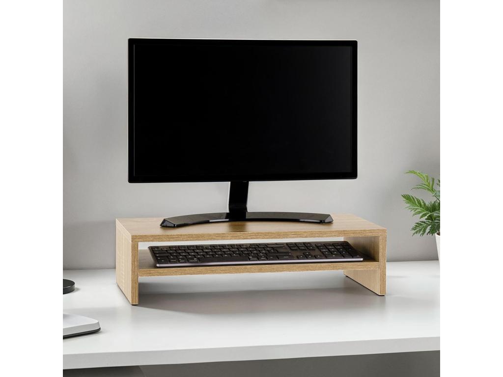 Brown Oak Wood Shelf, 52 x 26 cm