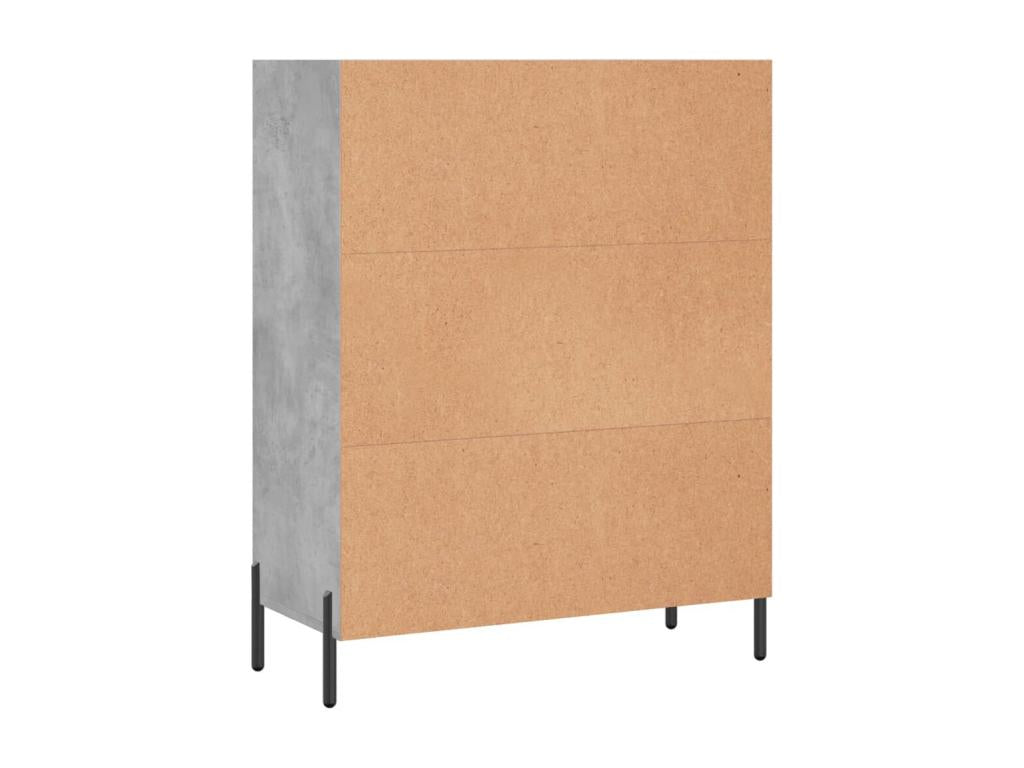 Gray Engineered Wood Wardrobe, 69.5 x 32.5 x 90 cm