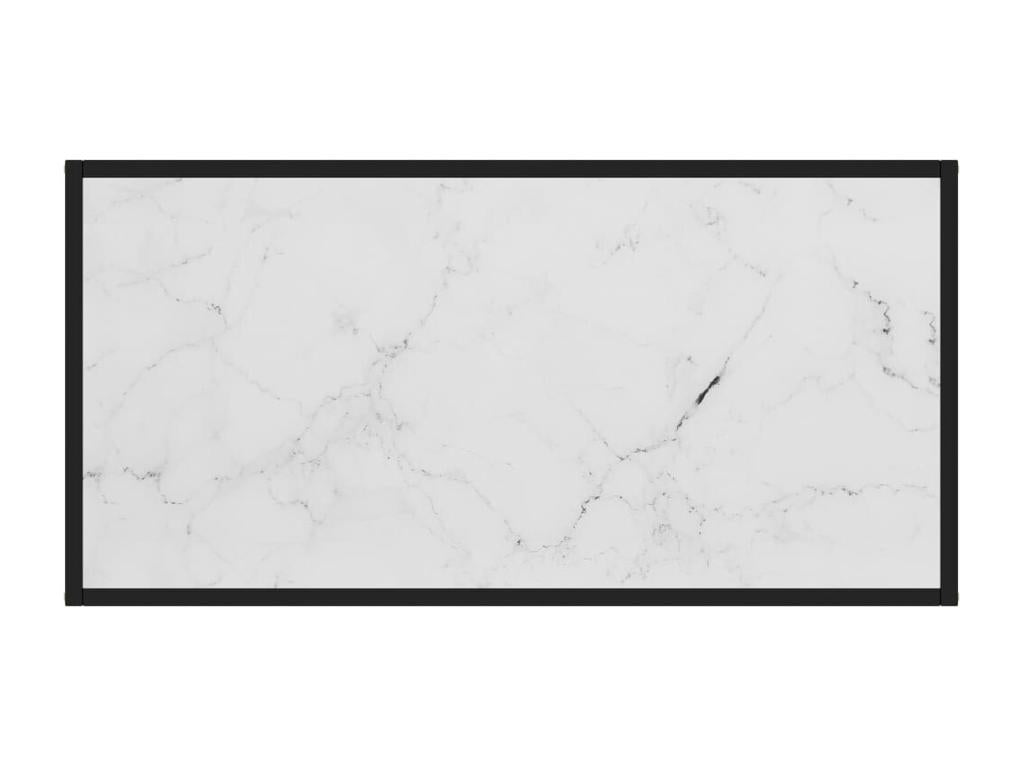 Black Glass Coffee Table, 100 x 50 x 35 cm