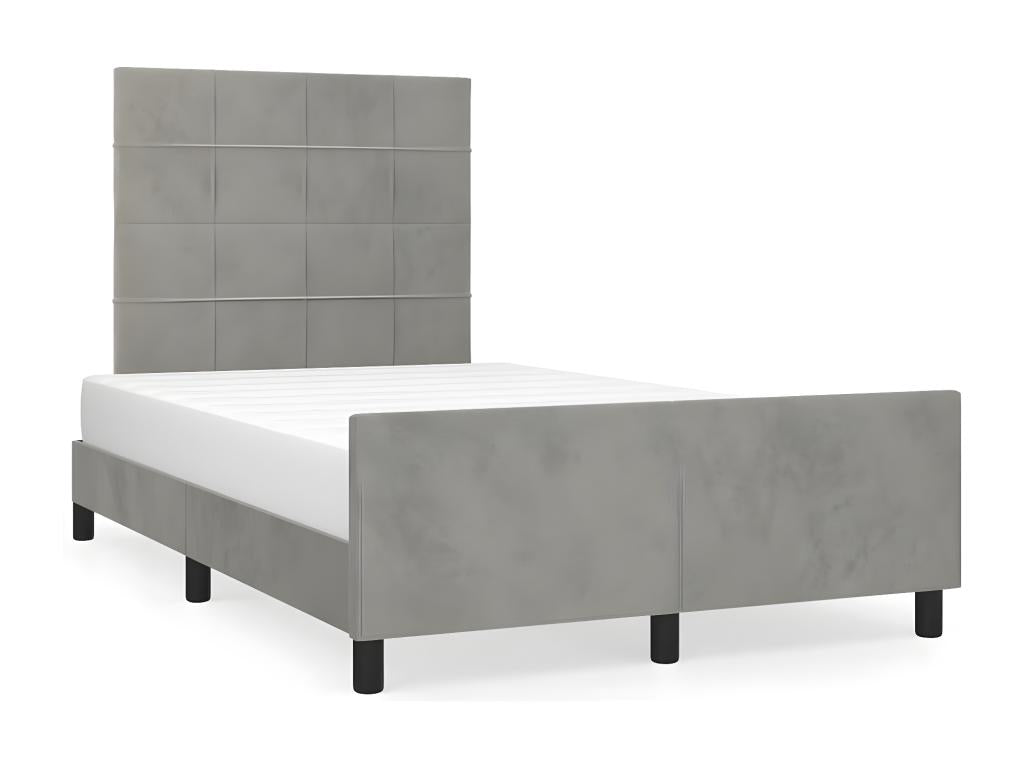 Gray Bed Frame, 120 x 200 cm