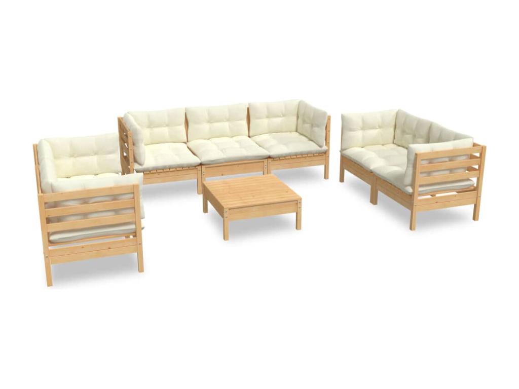 Pine Wood Outdoor Furniture Set